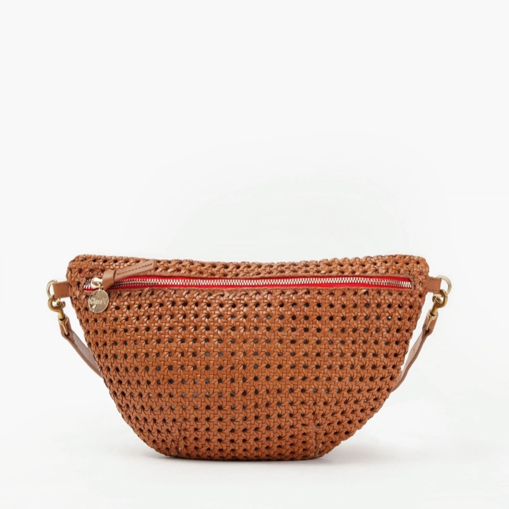 Clare V Grande Fanny Tan Rattan - Picture 2 of 8